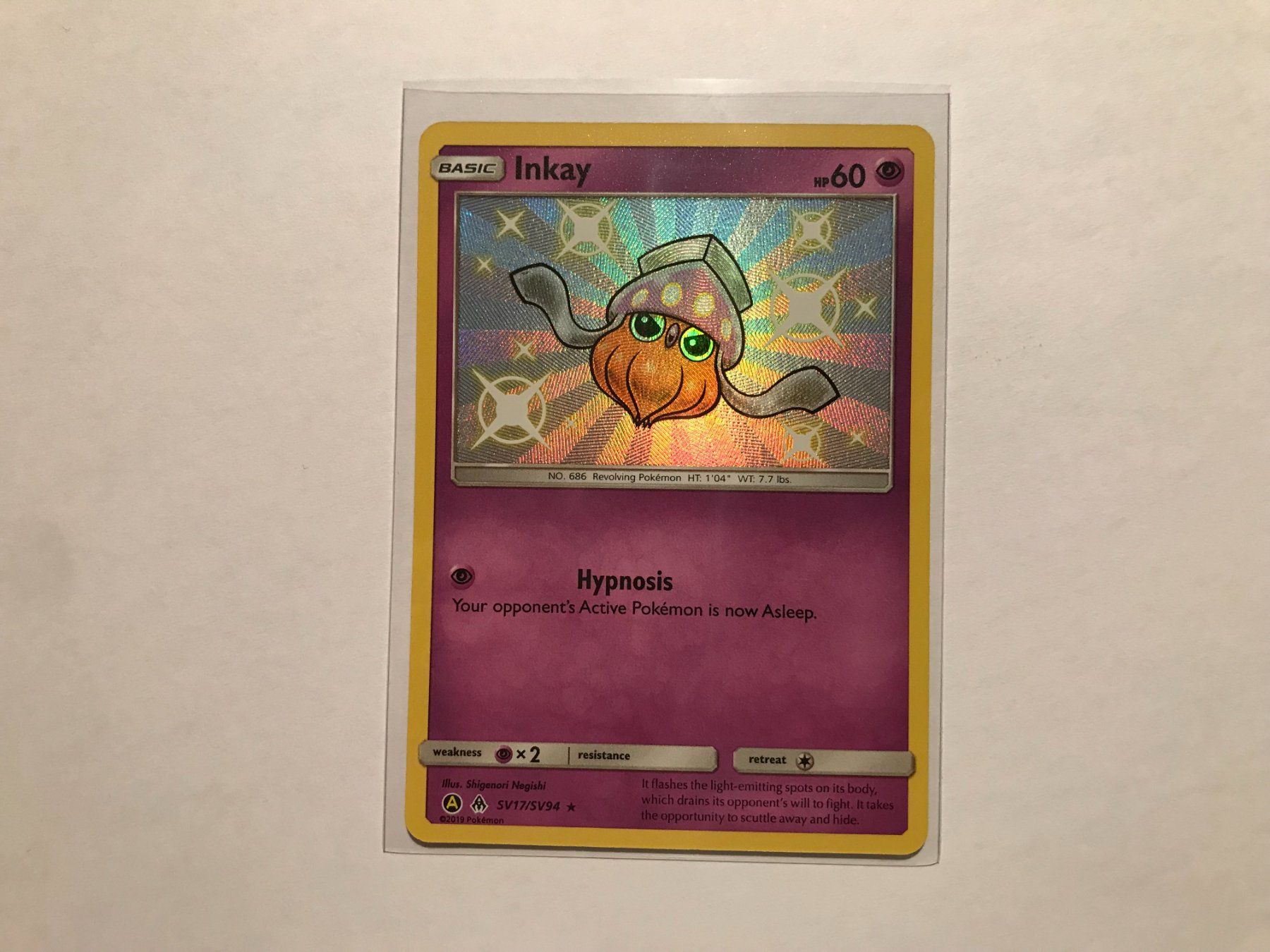 Pokémon Carte collezionabili: Inkay Shiny Hidden Fates EN – Usato da Hagendorn venduto da Pokecollectorch