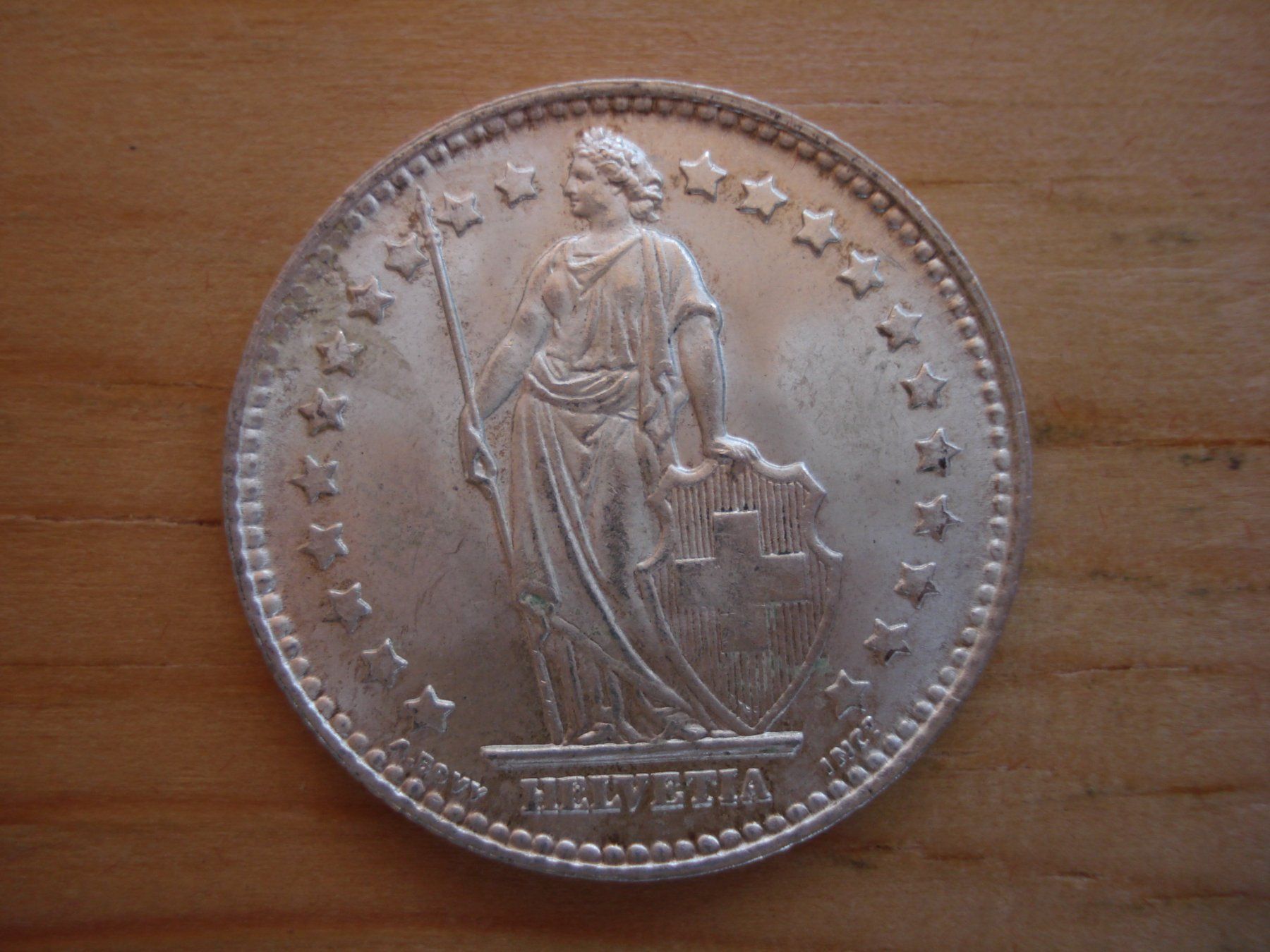 Alle Münzen: (C1) 1 Franken 1937 STGL- – Gebraucht aus Erlach von Net-Coins 1
