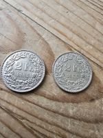 2 Franken Helvetia Münzen Jahrgang 1955 Set 2 Stück Silber