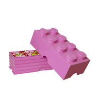 XXL Lego Aufbewahrungsbox 8 Noppen, Pink