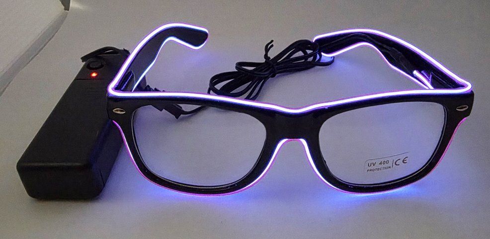 Brillen & Gläser: LED-Brille Neon Blue Frame – Neu (gemäss Beschreibung) aus Zürich von Numark 2