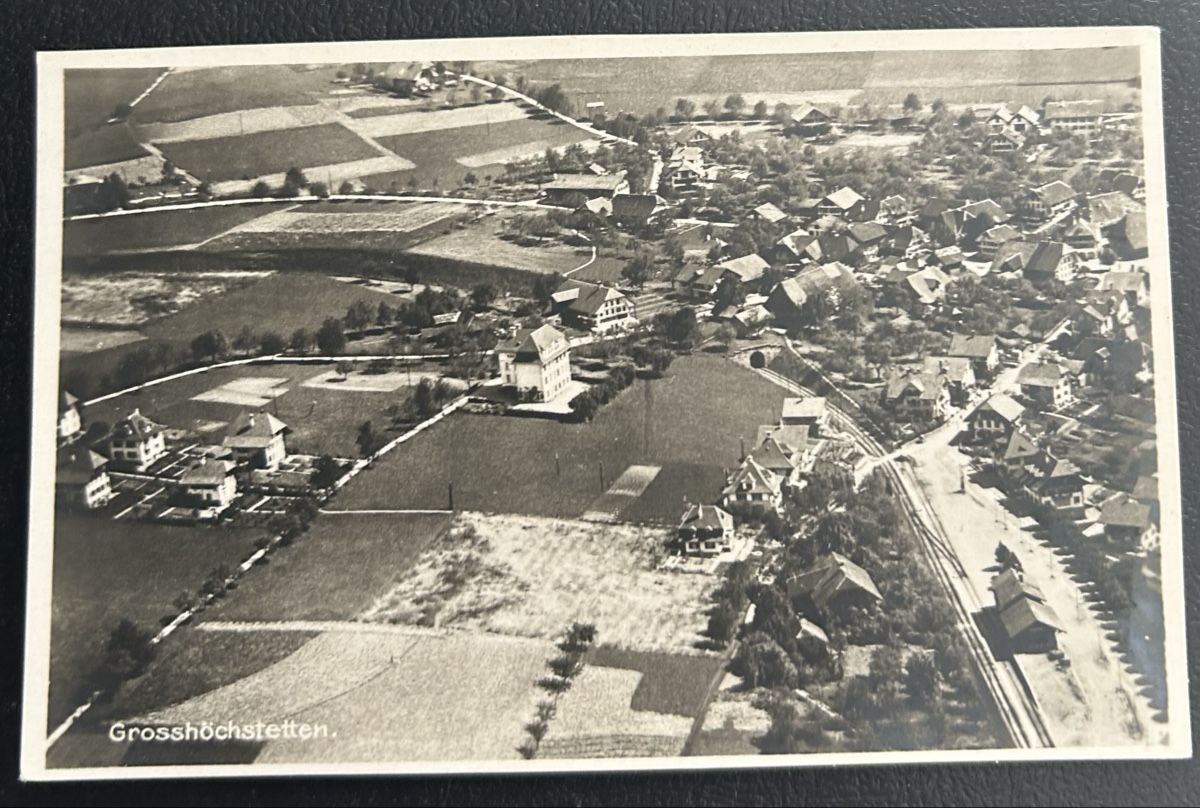 Cartoline postali: Luftaufnahme Grosshöchstetten  – Usato da Horw venduto da Tellbub