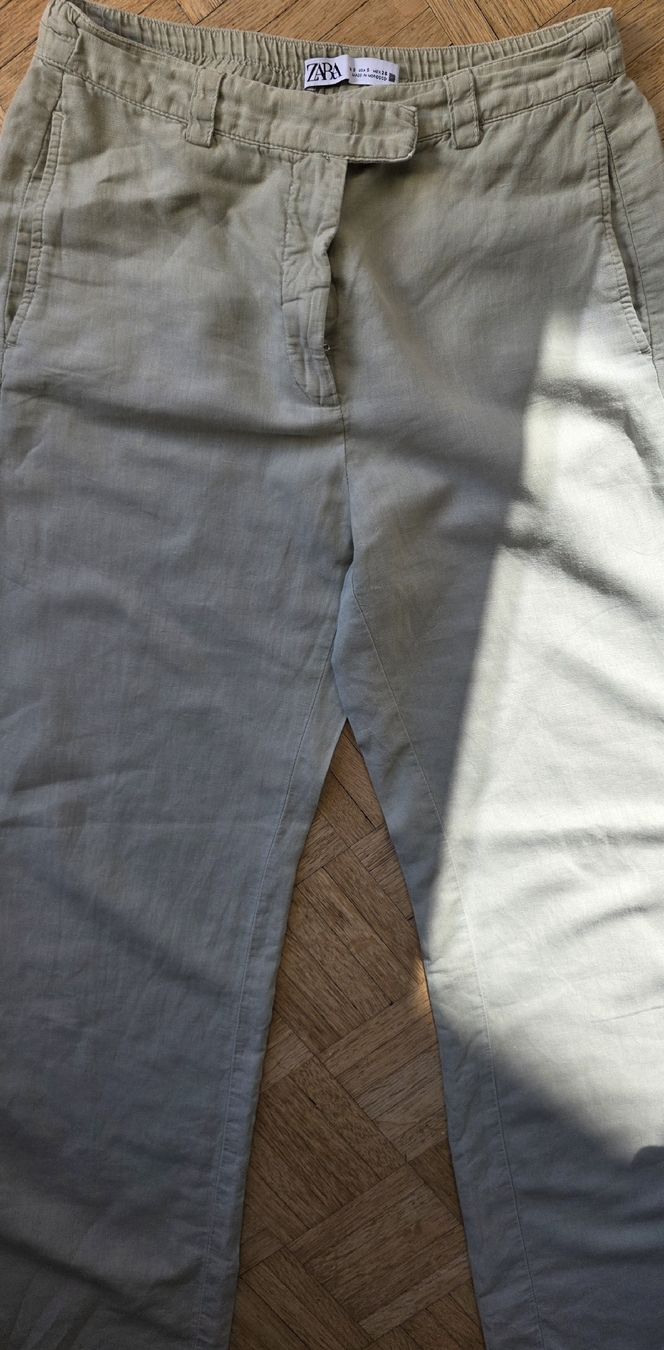 Zara Pantalons: Pantalon en lin vert clair Zara S – D'occasion à Yverdon-les-Bains par van_dq65 7