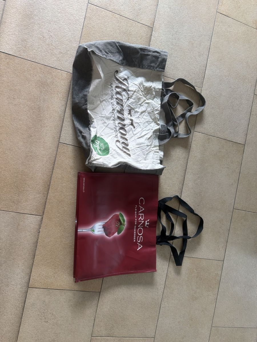 Borse: 2x Einkaufstaschen Stoff & Plastik – Usato da Luterbach venduto da andybasilbenz 1