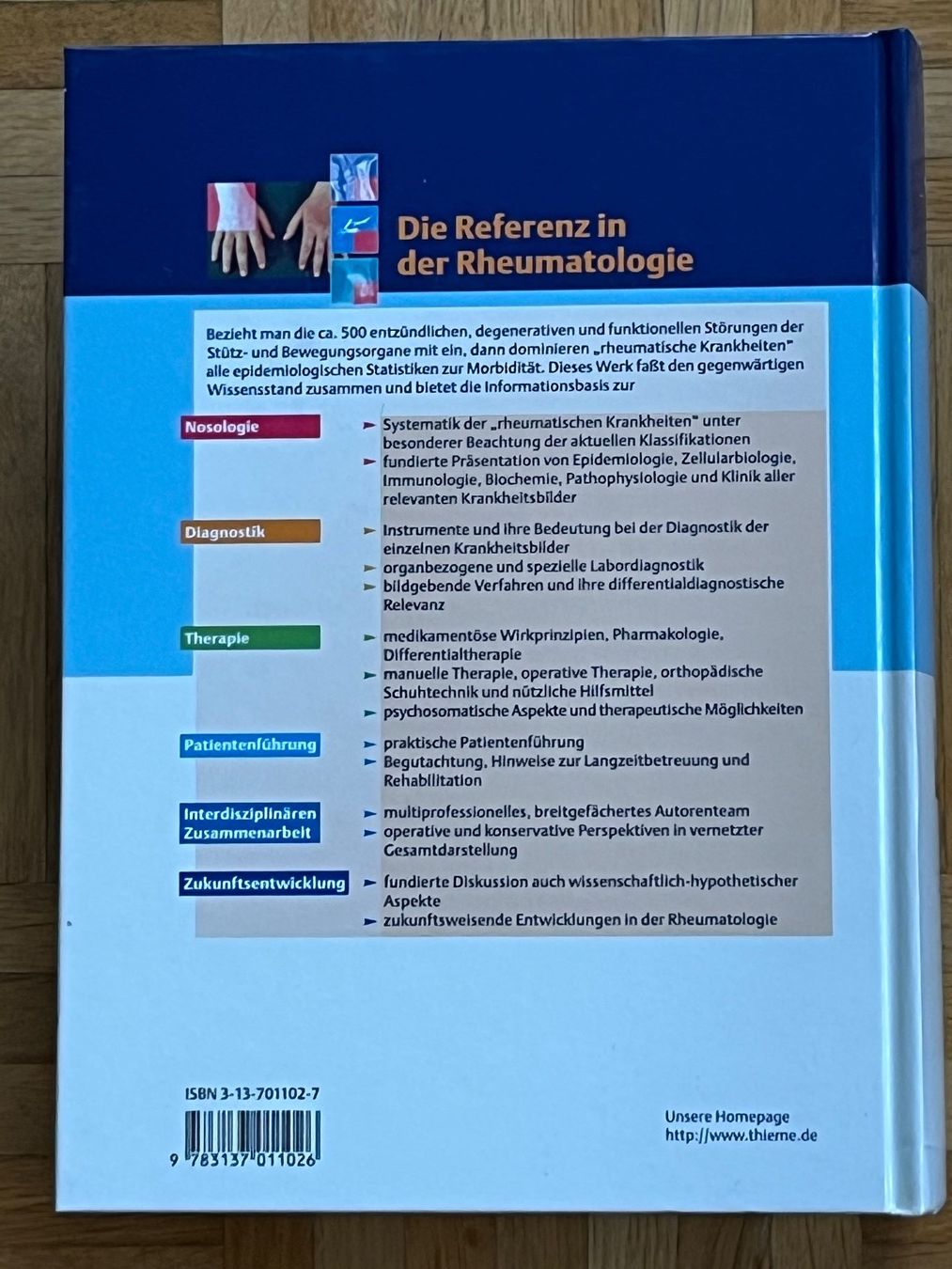 Libri: Thieme Rheumatologie, 2. Auflage – Usato da Romanshorn venduto da luxcollect 1