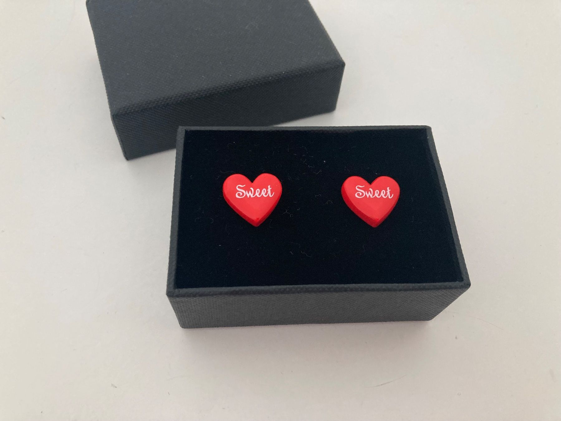 Gemelli: Manschettenknöpfe Cufflinks Herz Sweet – Nuovo e nell'imballaggio originale da Zürich venduto da tanteluzie