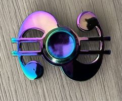 Fidget Finger Spinner, Notenschlüssel, Rainbow Colour