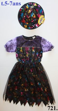 Costume sorcière / Hexe t. 5 - 7 ans