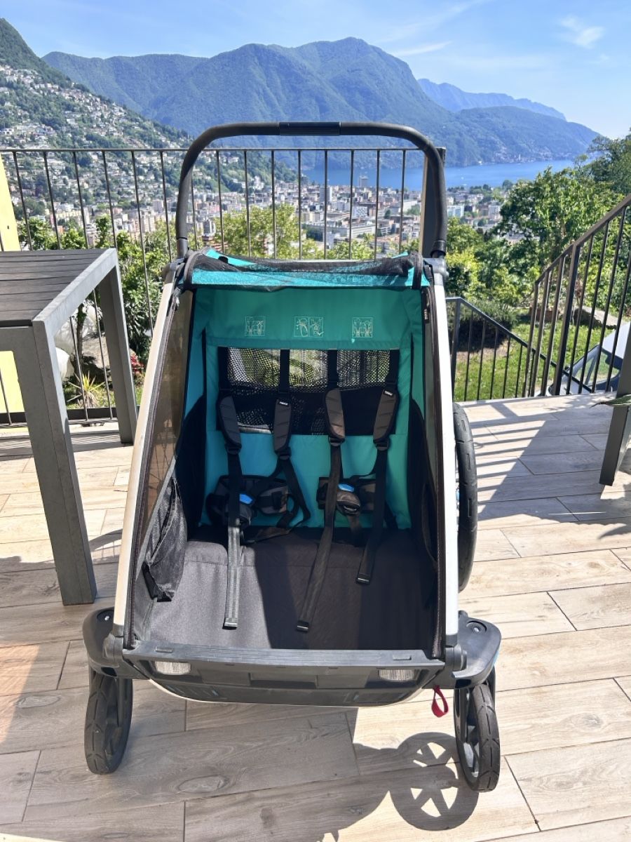 Thule Carrozzine: Thule Chariot Lite - Double Child Stroller, great condition – Usato da Porza venduto da car_5dy7