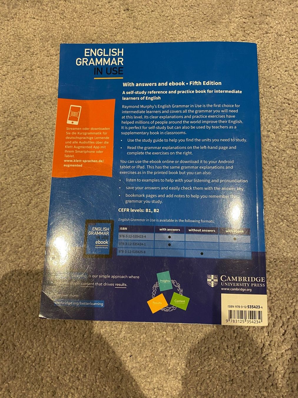 Libri: English Grammar in Use, 5th Edition – Nuovo (secondo la descrizione) da Mörel venduto da tim_w9py 1