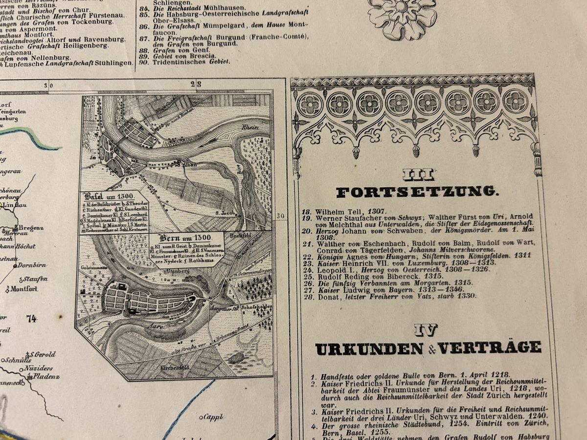 Landkarten & Atlanten: Alte Landkarte der Eidgenossenschaft,Top! – Gebraucht aus Lanzenhäusern von vic63 2