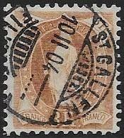 WE34) 72E, Stehende Helvetia Vollstempel ST. GALLEN, LP
