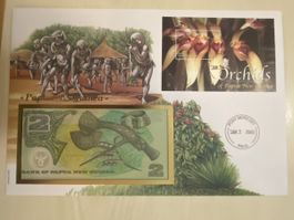 Banknotenbrief  Papua Neuguinea 