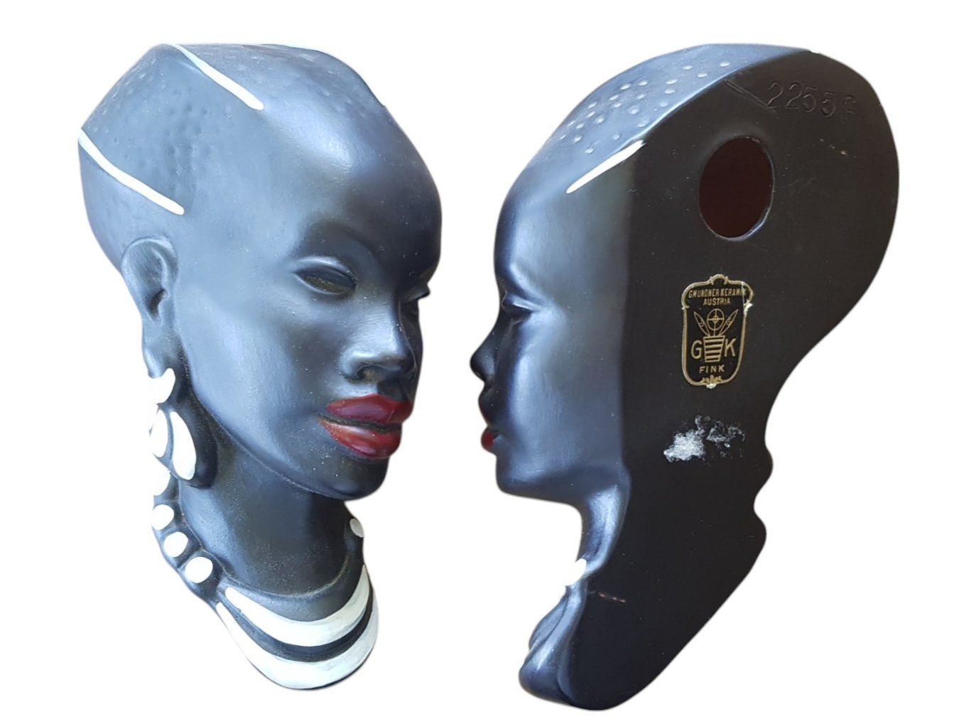 Sonstige Antiquitäten & Kunst: Gmunder Keramik Wandmasken – Gebraucht aus Mörschwil von antiksalon 1
