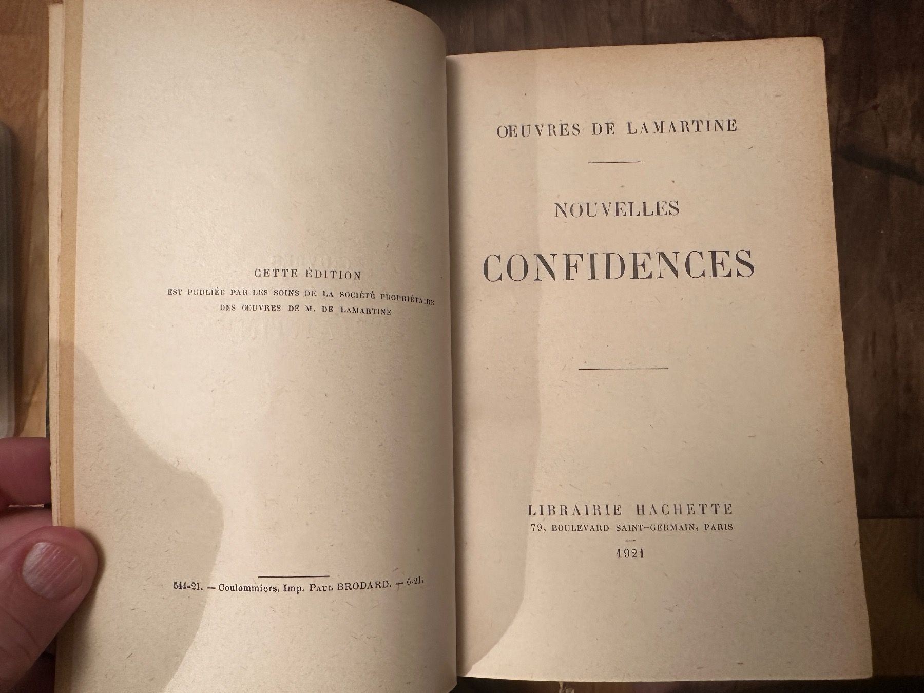 Libri: Alphonse de Lamartine: Oeuvres. 5 tomes. – Usato da Zürich venduto da allp 5