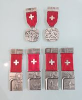 6x Medaillen Eidgenössisches Feldschiessen 1969 - 2002 SSV