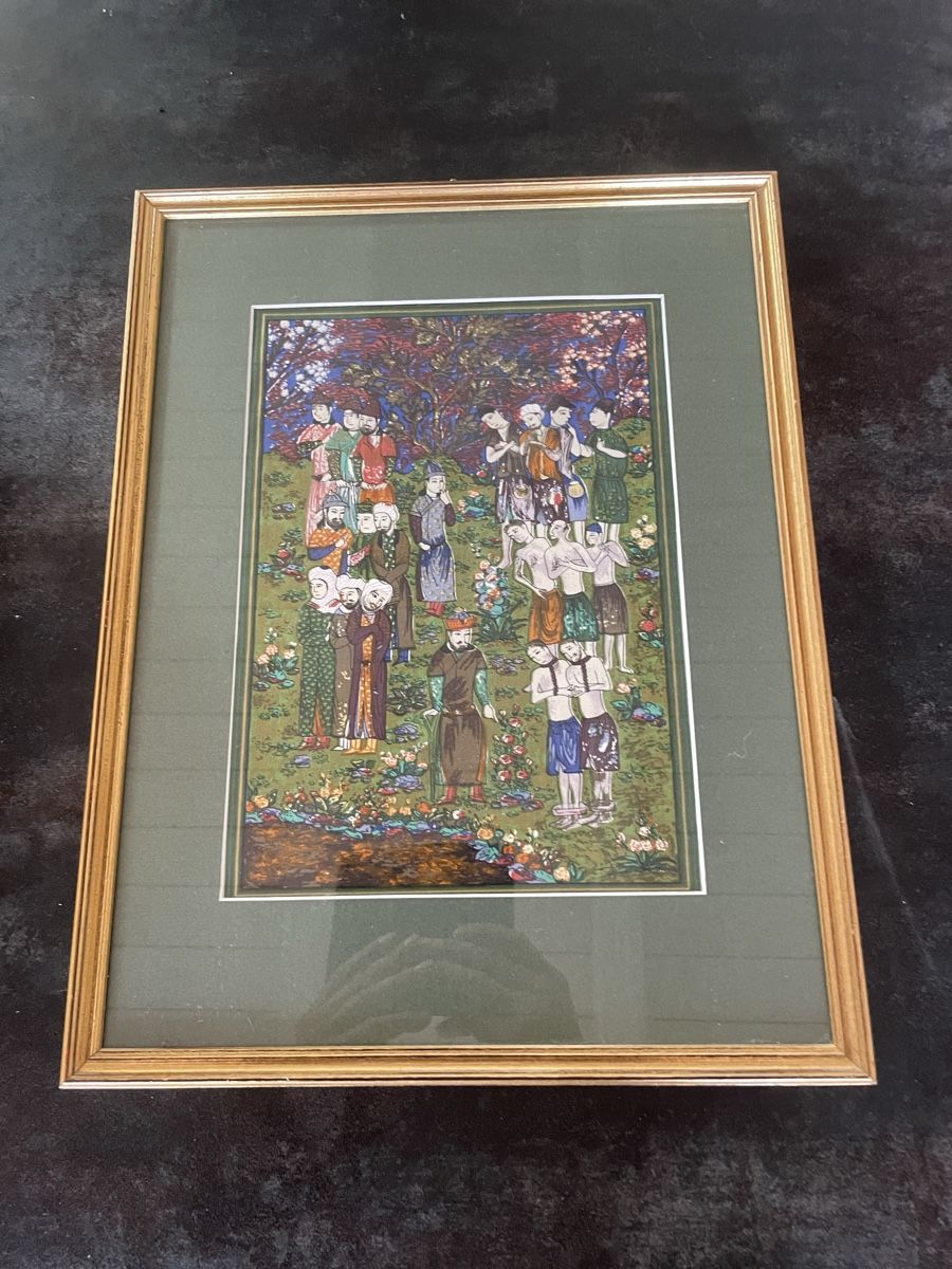 Dipinti: Tableau Ancien Tissu Persan – Usato da Vallamand venduto da Bricbracbroc82