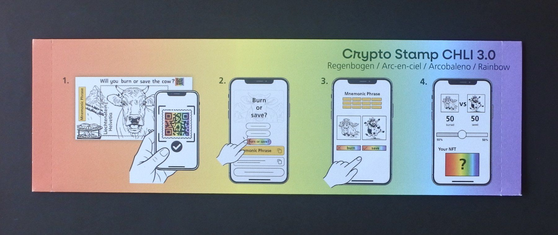 Tous les timbres: Crypto Stamp CHLI 3.0 Regenbogen – Neuf (Voir description) à Lugano par bolliti 1