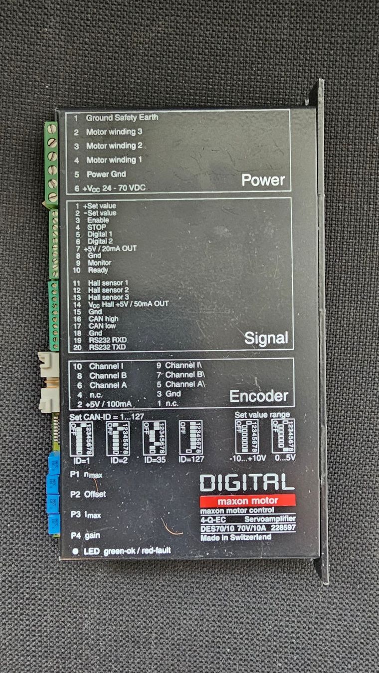 Maxon Componenti elettronici: Maxon Motor-Controller DES70/10 – Usato da Boniswil venduto da LakeSide_Boniswil