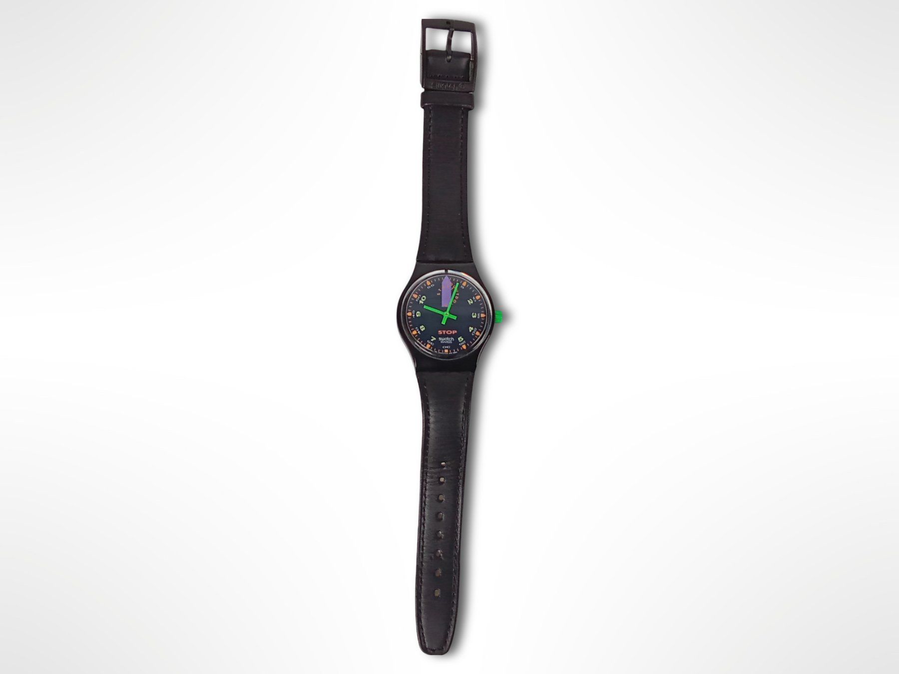 Swatch Orologi: STOP SWATCH Armbanduhr Schwarz – Usato da Suhr venduto da Restwert_Suhr 3