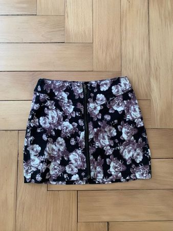 BLANCO - Jeansrock schwarz m. Rosen 36