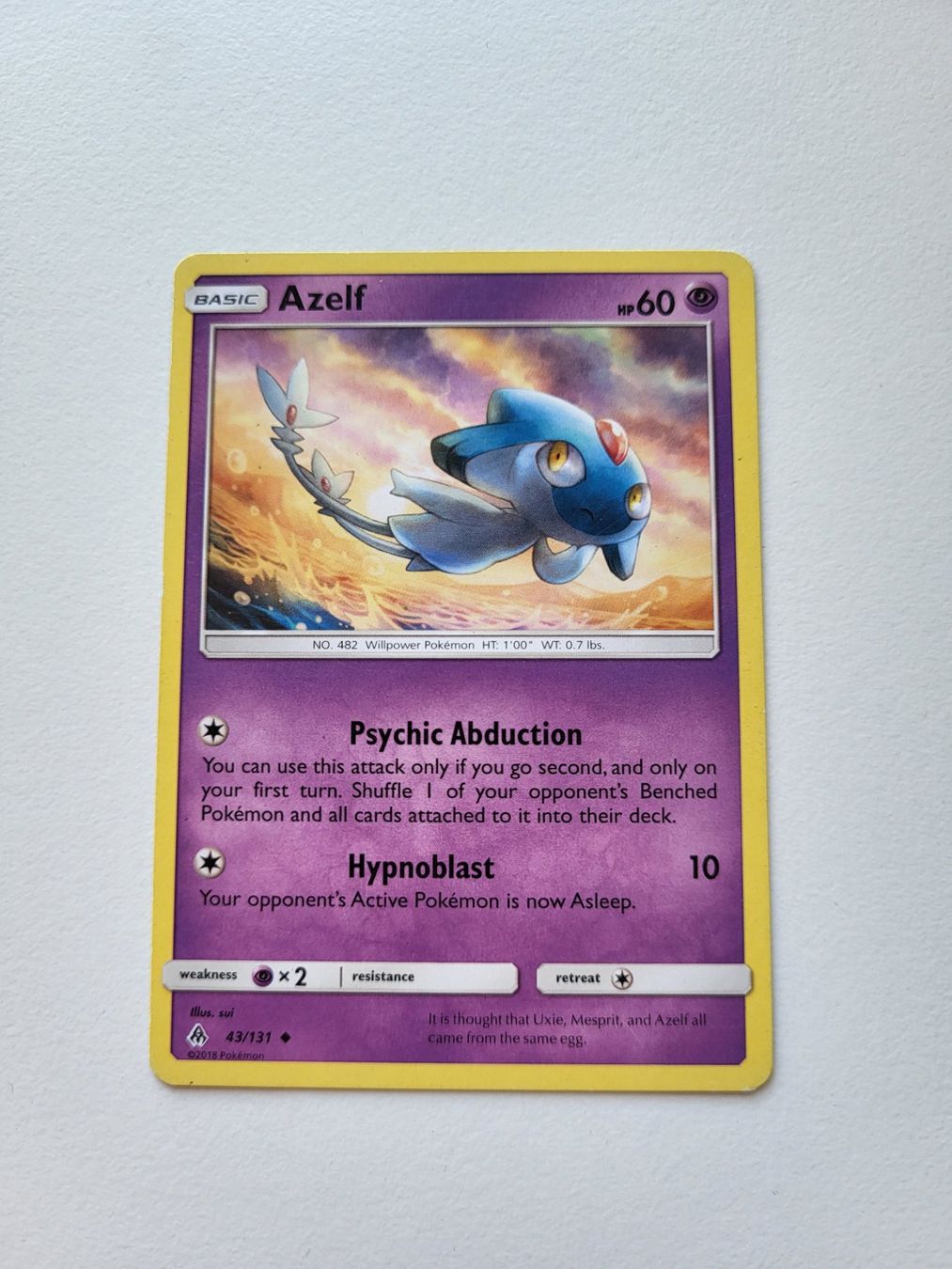 Pokémon Carte collezionabili: Azelf (Forbidden Light 43/131) – Usato da Erlenbach ZH venduto da ram_mjn5