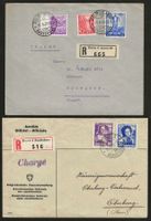 1936 : 2 R-Brfiefe (1x Bern-Bundeshaus) : KP 100.--