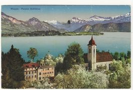 um 1910 Meggen Teilansicht Pension Gottlieben Luzern LU