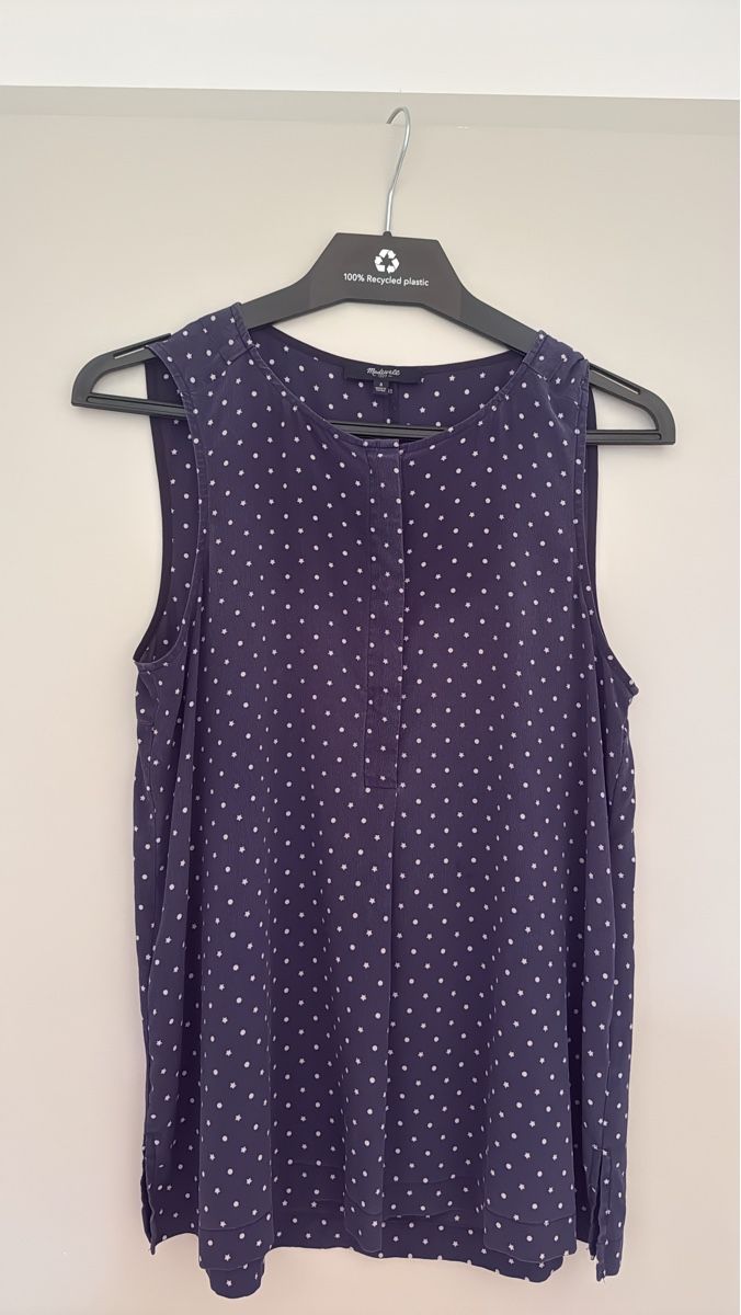Camicette: Navy Silk  blouse , size  S – Usato da Geneve venduto da fed_grg5