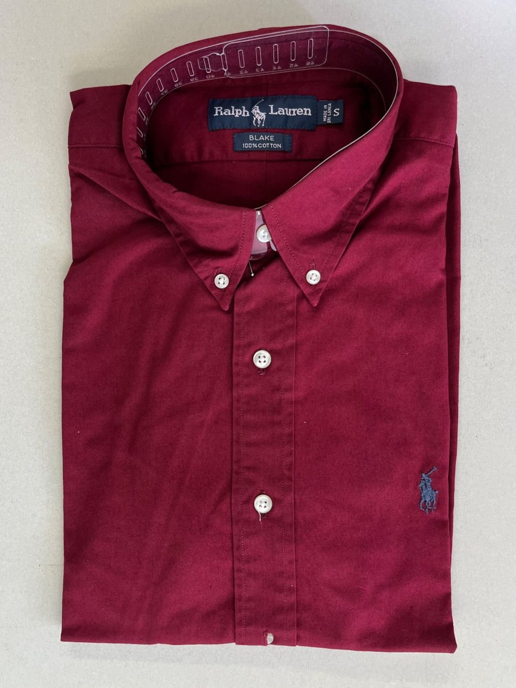 Ralph Lauren Camicie: Ralph Lauren Hemd, Farbe weinrot, Grösse S – Nuovo (secondo la descrizione) da Netstal venduto da spaltflo01