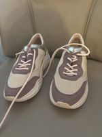 Neue Marc Cain Designer Sneaker Gr. 39 Leder Silber