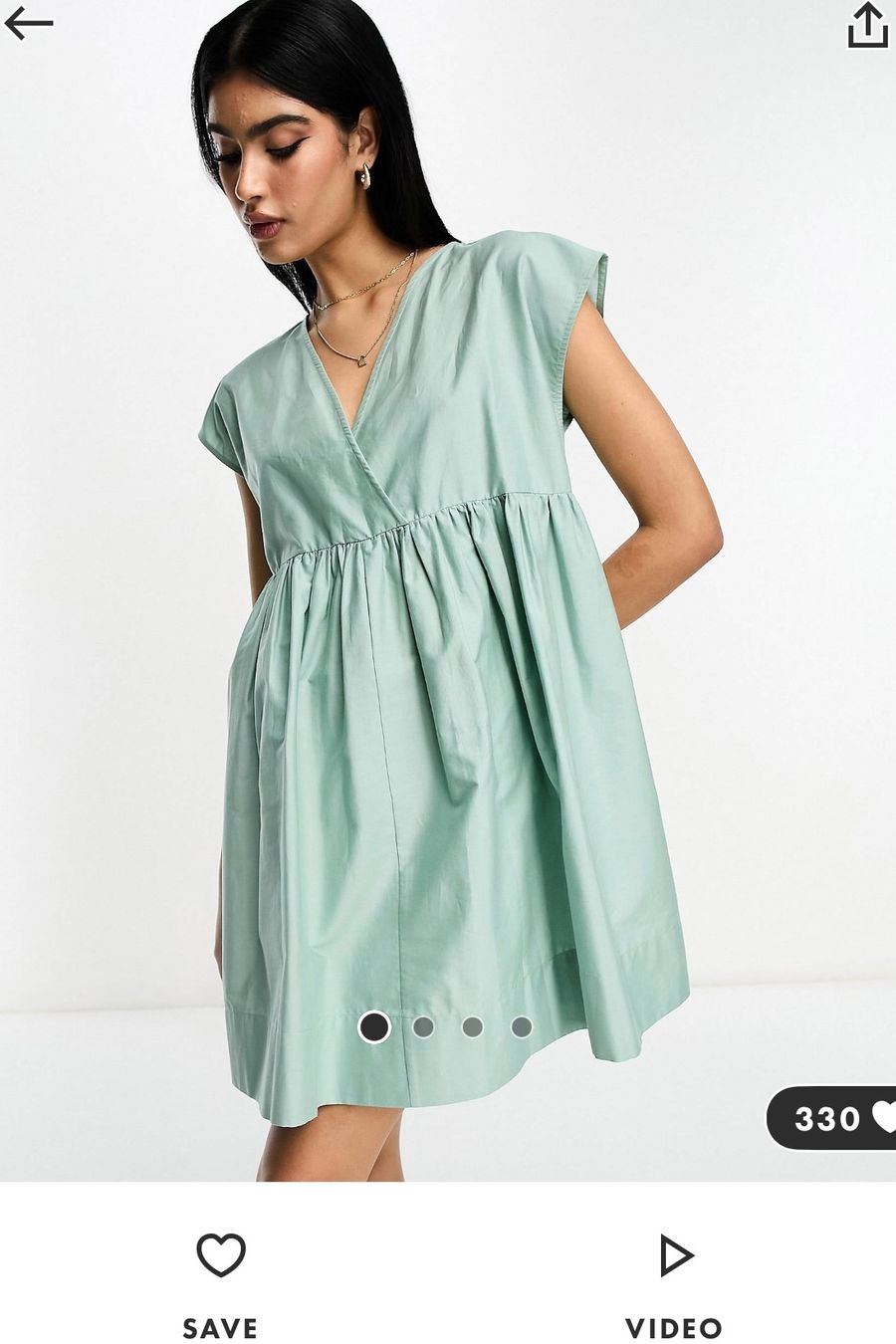 Asos Vestiti: Mintgrünes Sommerkleid, Gr. 34 – Nuovo e nell'imballaggio originale da Arbon venduto da llaauraa