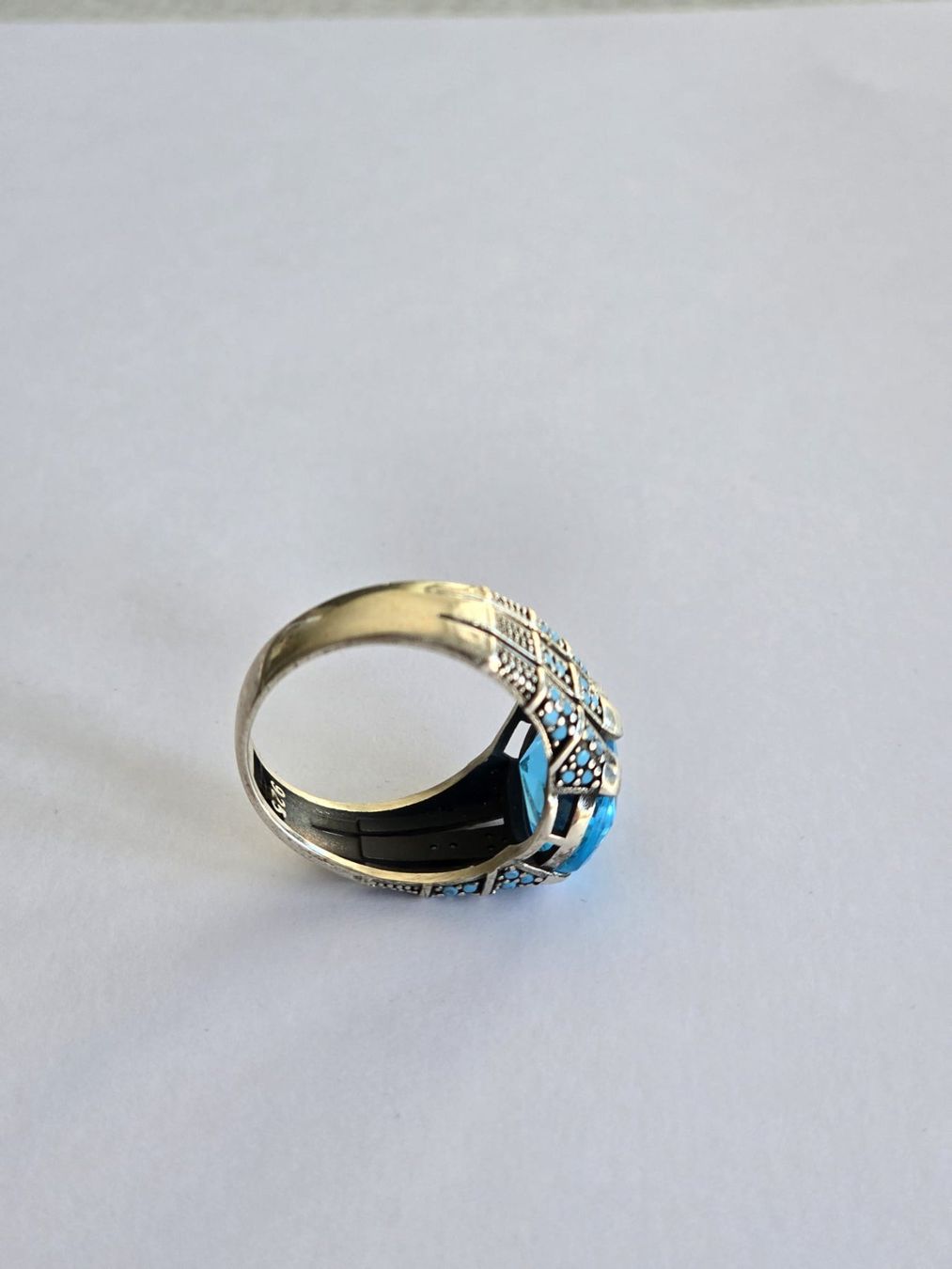 Anelli: Bague en argent, Zircon, taille 64 – Nuovo e nell'imballaggio originale da Neuchâtel venduto da NIDAVELIR 2