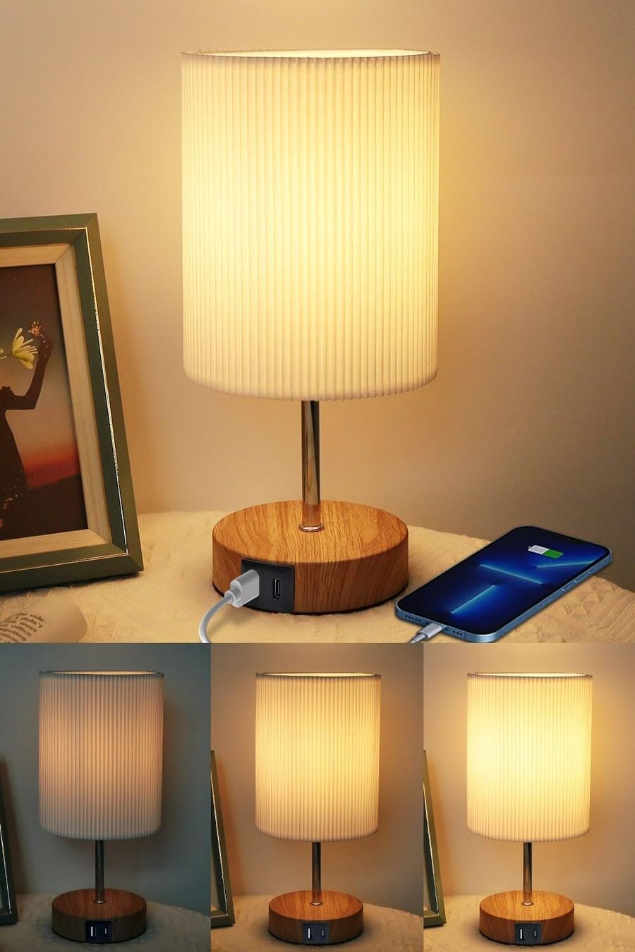 Lampade: Nachttischlampe Touch Dimmbar mit USB – Nuovo e nell'imballaggio originale da Nuglar venduto da SaleRitter