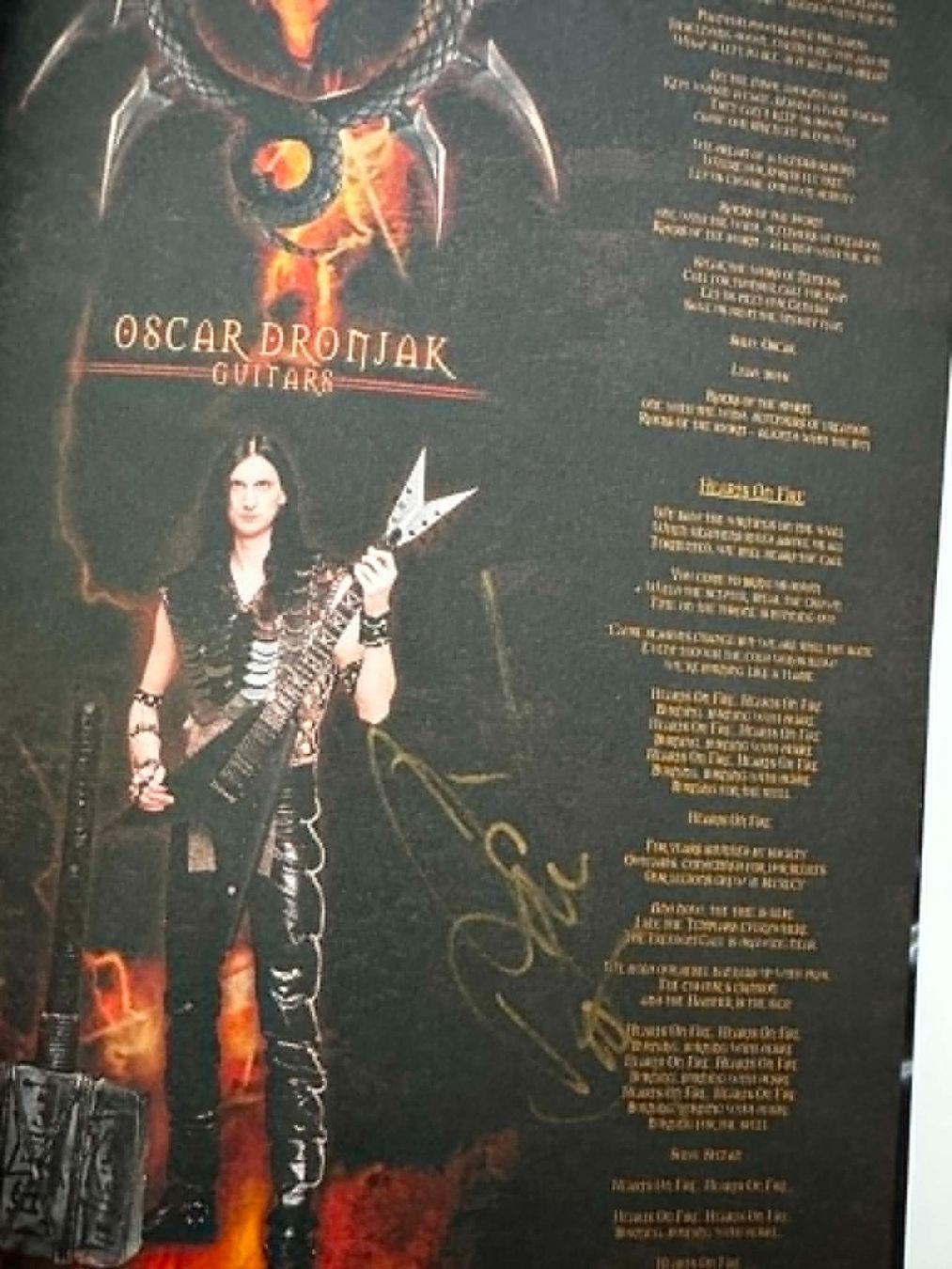 CD: Hammerfall Crimson Thunder Special edition dédicacé – Nuovo (secondo la descrizione) da Moutier venduto da GINGUM 3