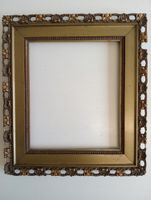 Vintage Bilderrahmen, Goldfarben, Dekorativ, 30.5 x 27.5 cm