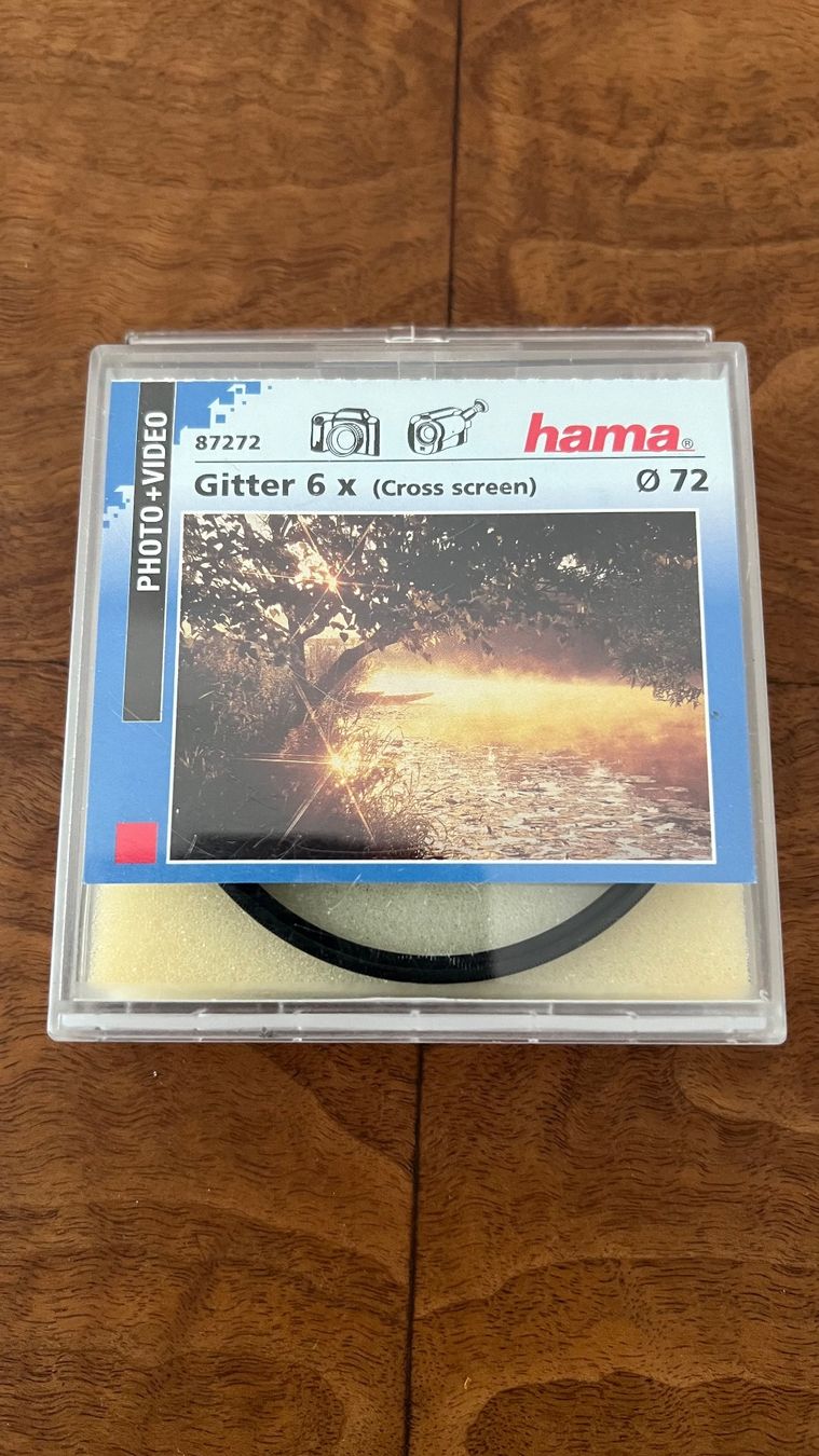 Hama Filtri: hama Filter - Gitter 6 x(Cross screen) M72 – Nuovo (secondo la descrizione) da Luzern venduto da serchon