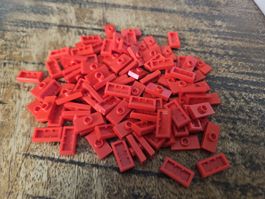 lego 15573 lot de 100 pièces Red Plate, Modified 1 x 2