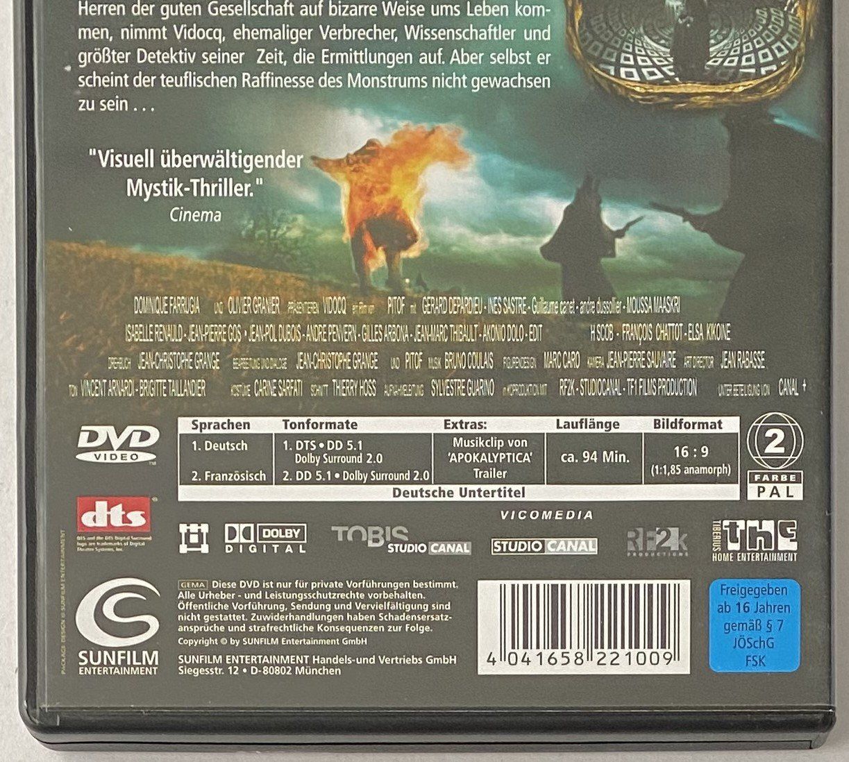 Alle DVDs: Vidocq – Gebraucht aus Flums von Asquillo 2