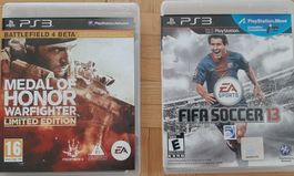 PS3 Medal Of Honor und Fifa Soccer 13