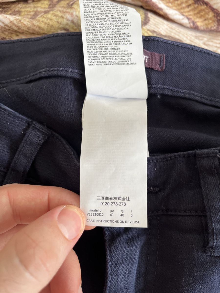 Hosen: Iblues Jeans Navy Cropped Flared Ruffle Size 34 – Gebraucht aus Lausanne von Danash 7