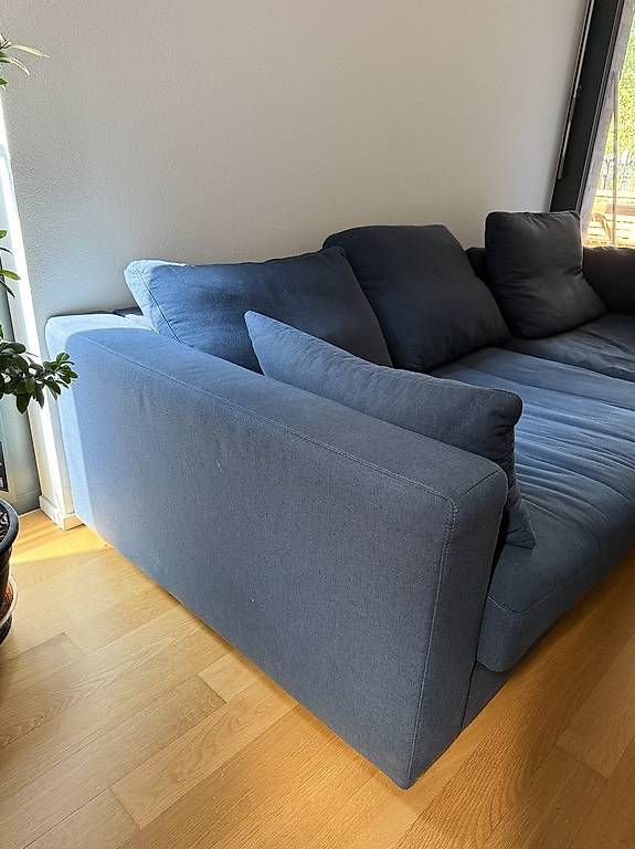 Divani: Sofa Blau Stoff Micasa NP 1100 – Usato da Reinach BL venduto da Alex.1998. 1