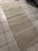 Tapis 80x200 crème