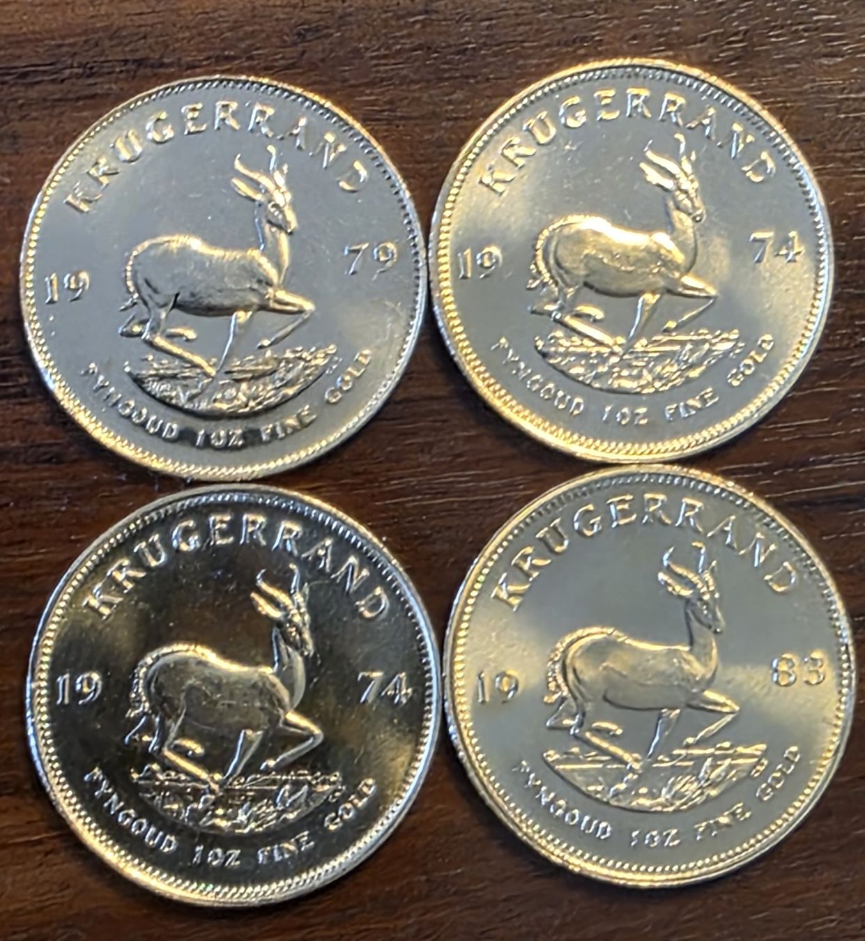 Tutti le monete: Krügerrand 4x1 Unze Gold – Usato da Aetingen venduto da Flssig