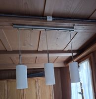 Deckenlampe 3-flammig Metall Glas 