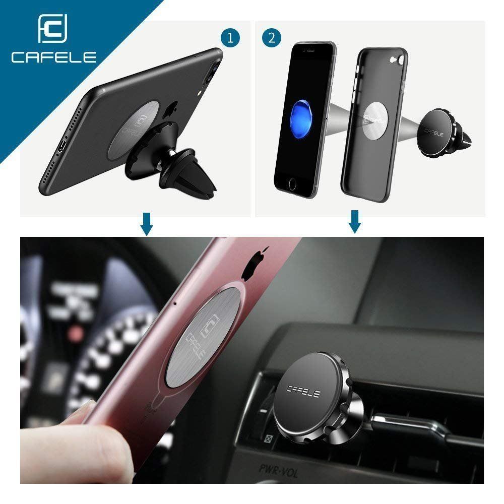 Tutti pezzi di ricambio auto: Support Natel aimant grille ventilation CAFELE très puissant – Nuovo e nell'imballaggio originale da Morges venduto da Carskin 2