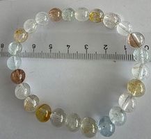 Armband Topas bunt, Ø 8mm.