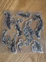 Stempel Set Silikon Barock Ranken neu unbenutzt