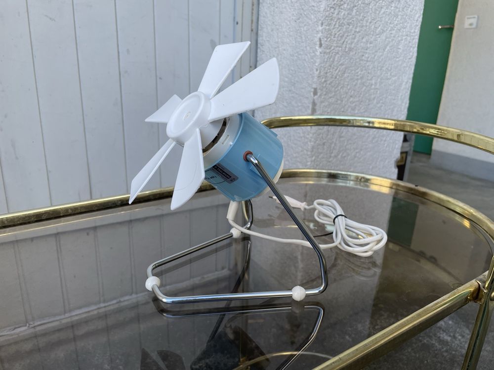 ANTIQUE Vintage Tischventilator Aus Metall – 38,1 Cm, Oszillierend, Antikbraun, Handgefertigt