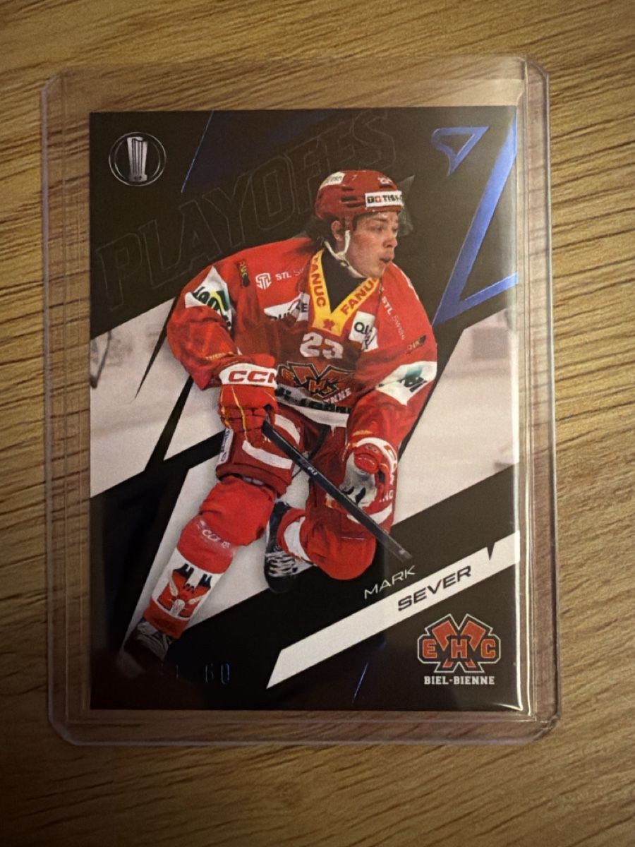 Sportzoo Carte collezionabili: Mark Sever, Paralel Blue 31/60, EHC Biel, Playoffs – Nuovo (secondo la descrizione) da St. Stephan venduto da MinoPP